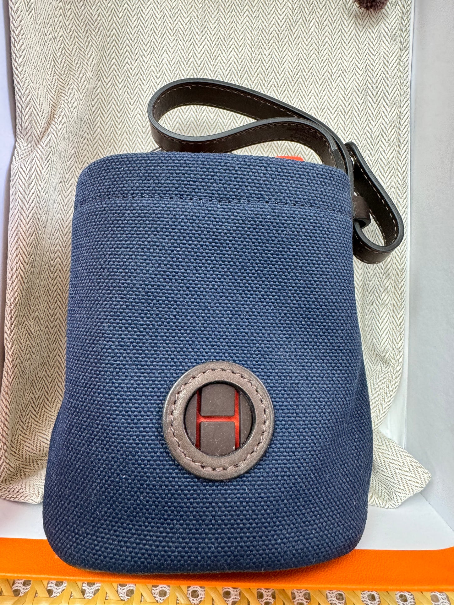 Hermes On-the-go pouch Navy