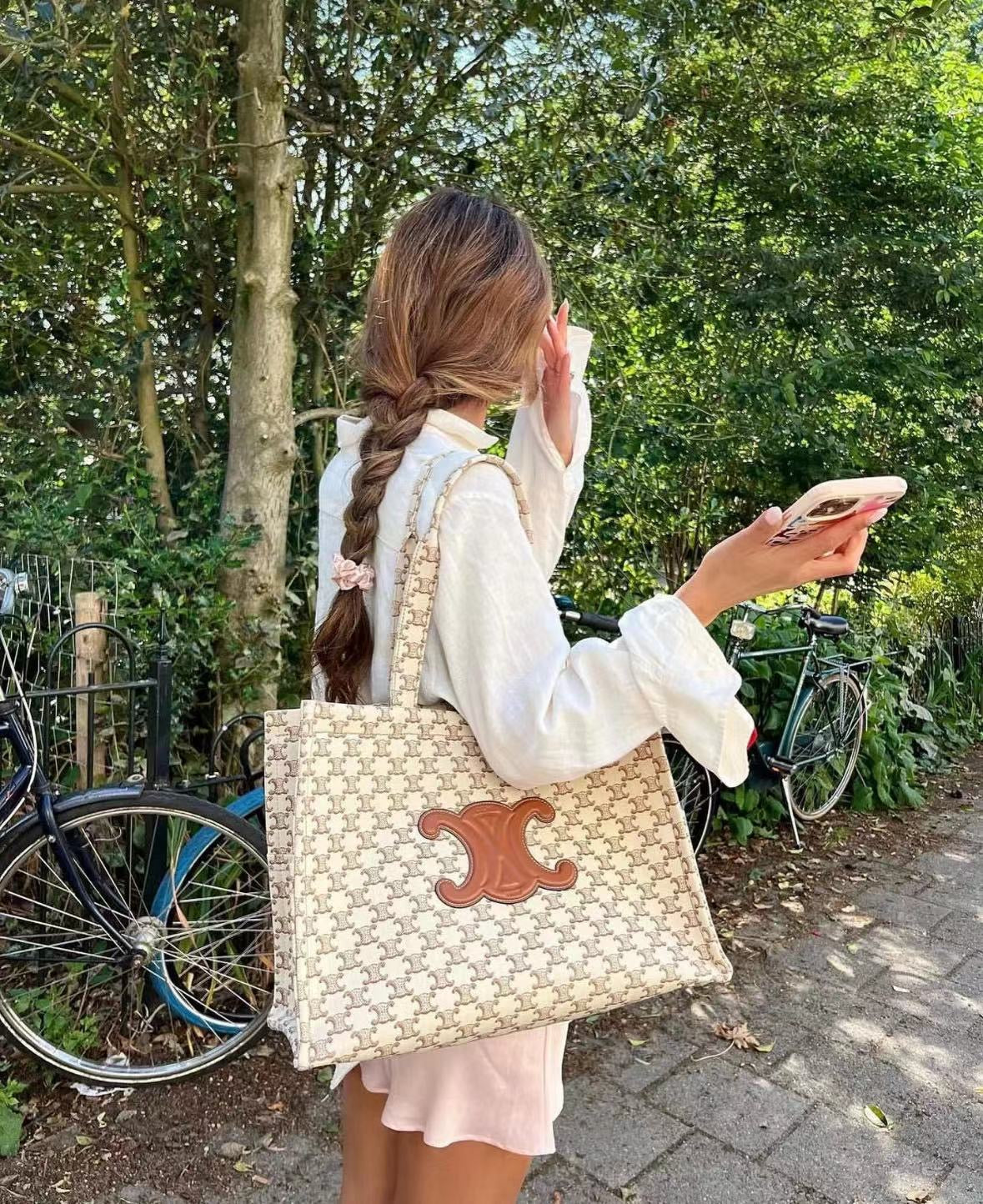 LARGE CABAS AND CALFSKIN