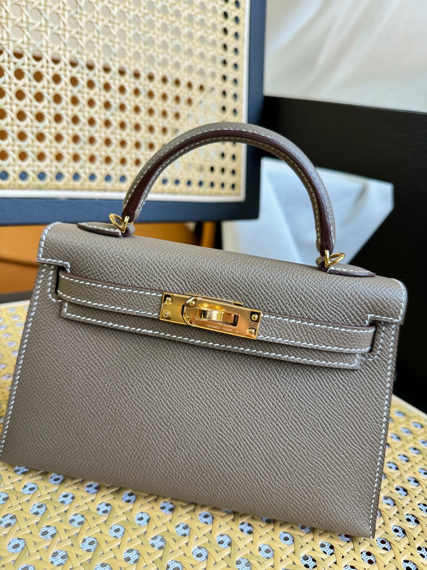 Mini Kelly 2 Etoupe GHW