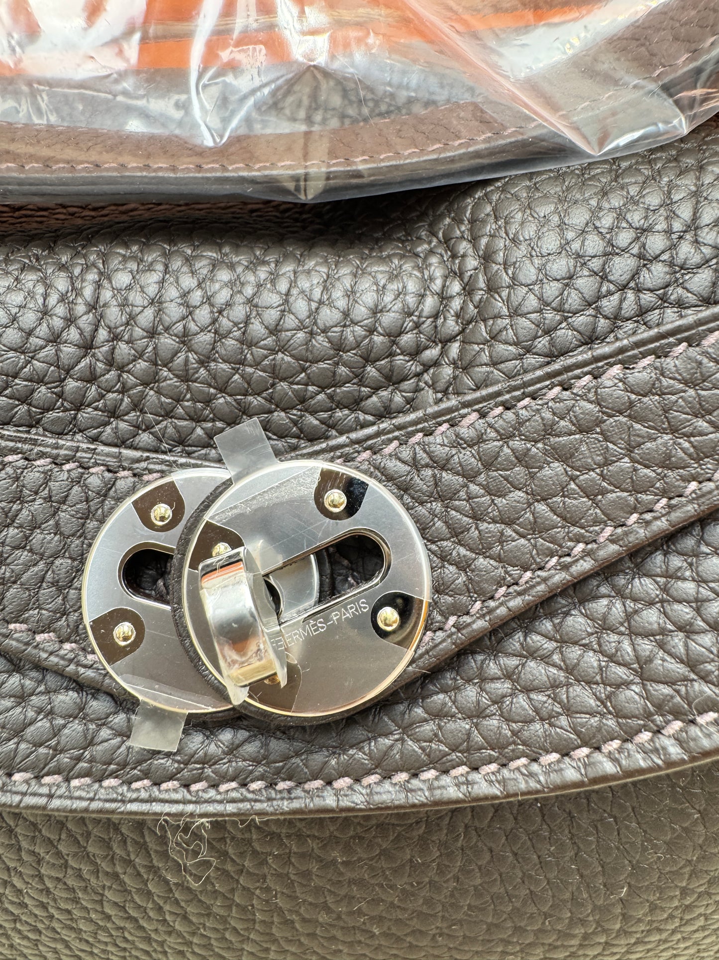 Hermes Lindy 26 T3 PHW 棗棕色銀扣