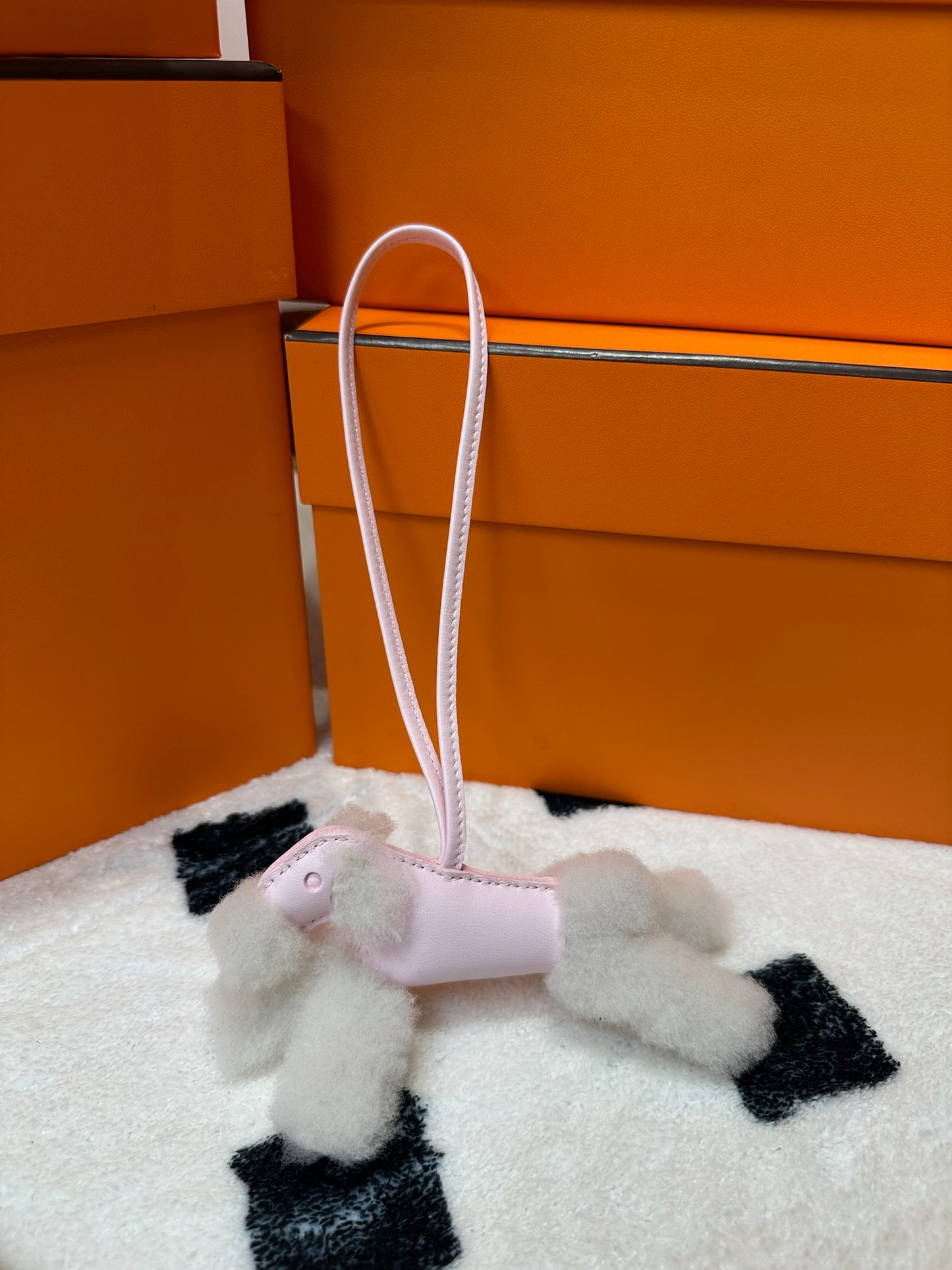 Hermes bag charm Budy Rose Darling