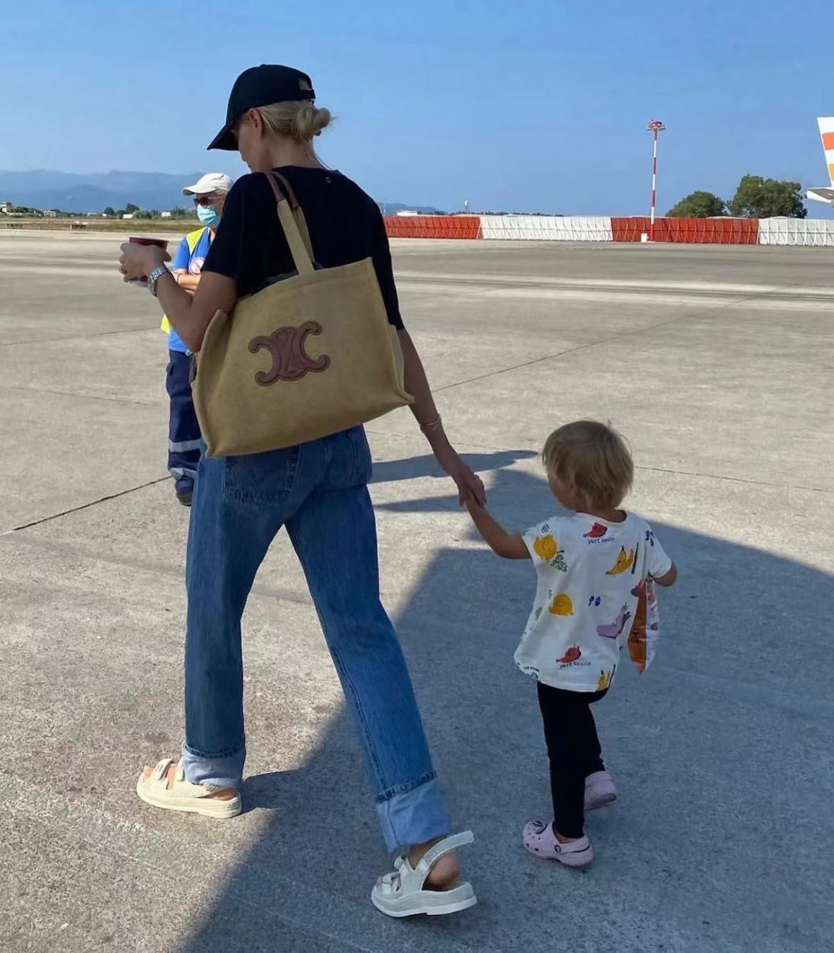 LARGE CABAS AND CALFSKIN