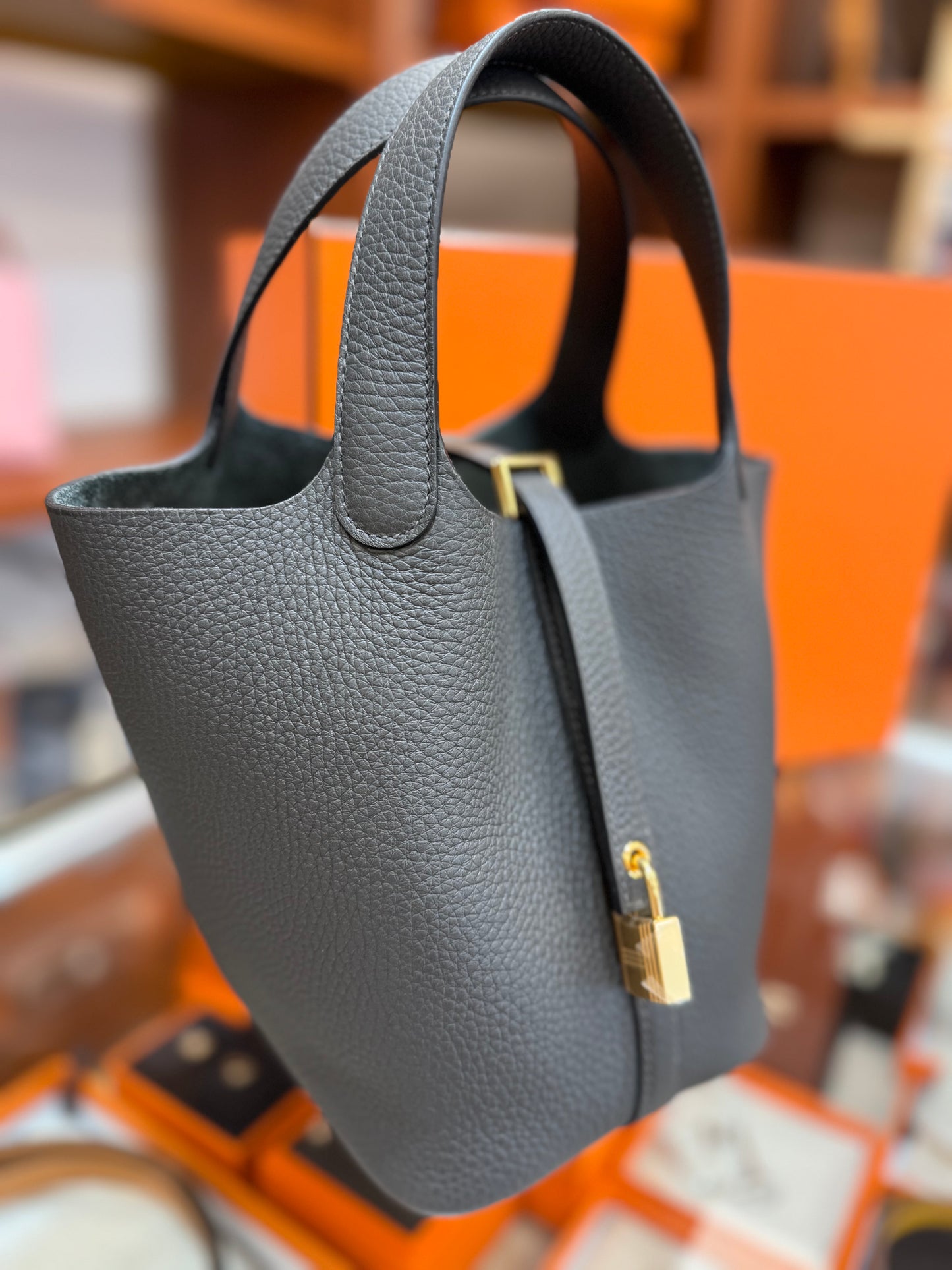 Hermes Picotin 18 黑銅色 O0 金扣 Gold hardware