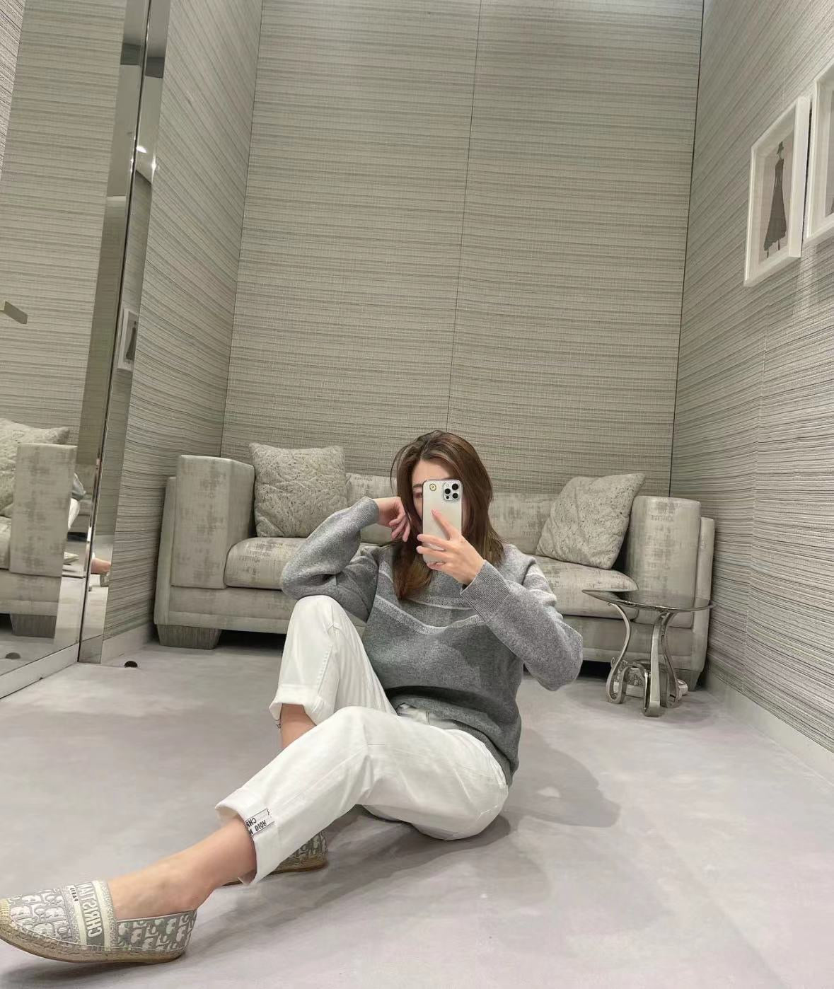 Boyfriend Jeans White Denim