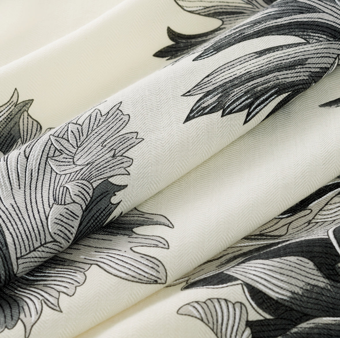 Hermes Tulipomanie giant triangle Blanc / Noir / Gris