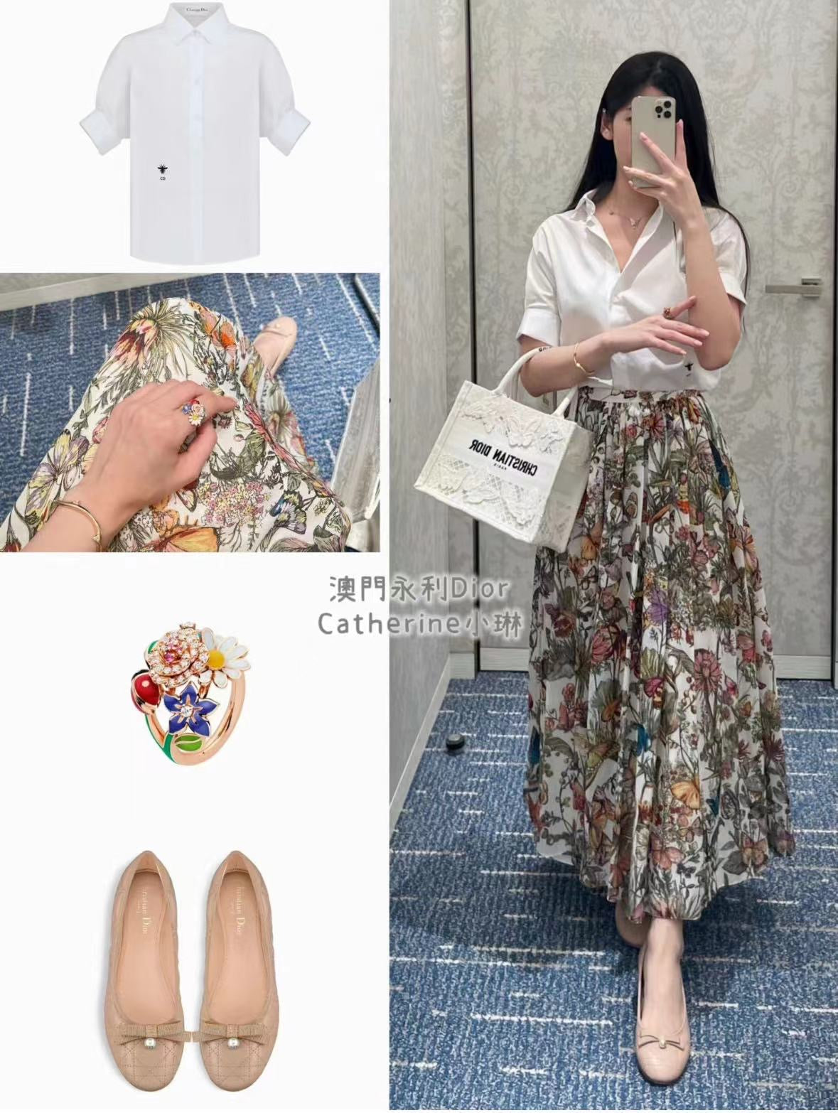 Dior Ballet Flat Rose Quartz