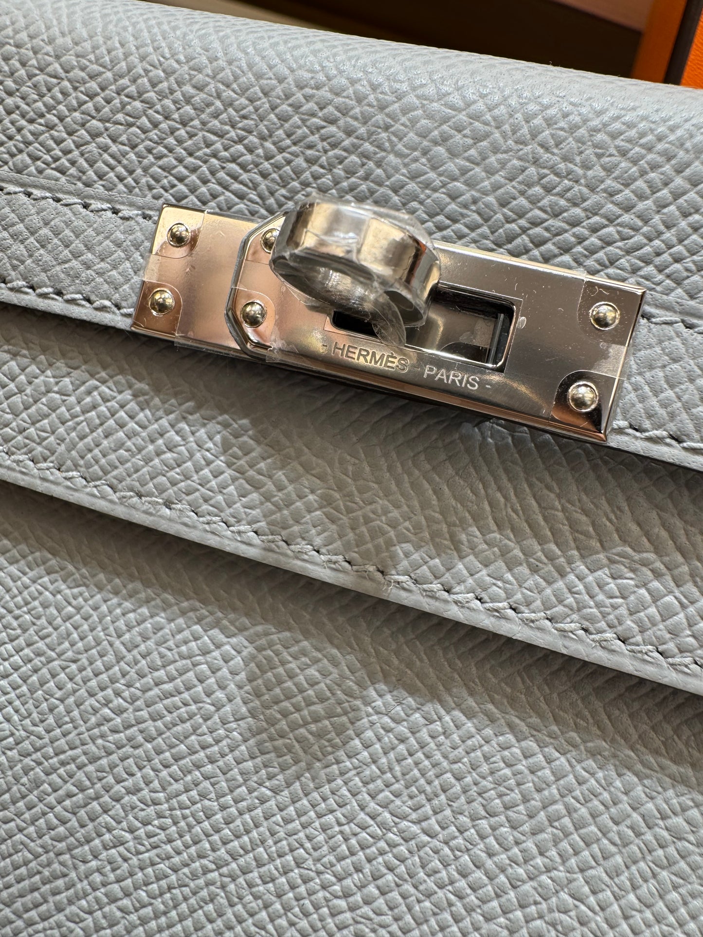 Kelly 25 冰川藍 8U 銀扣 silver hardware Epsom