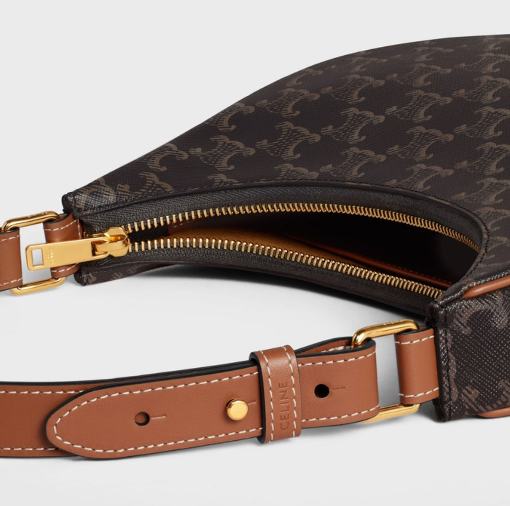 AVA BAG IN TRIOMPHE CANVAS AND CALFSKIN