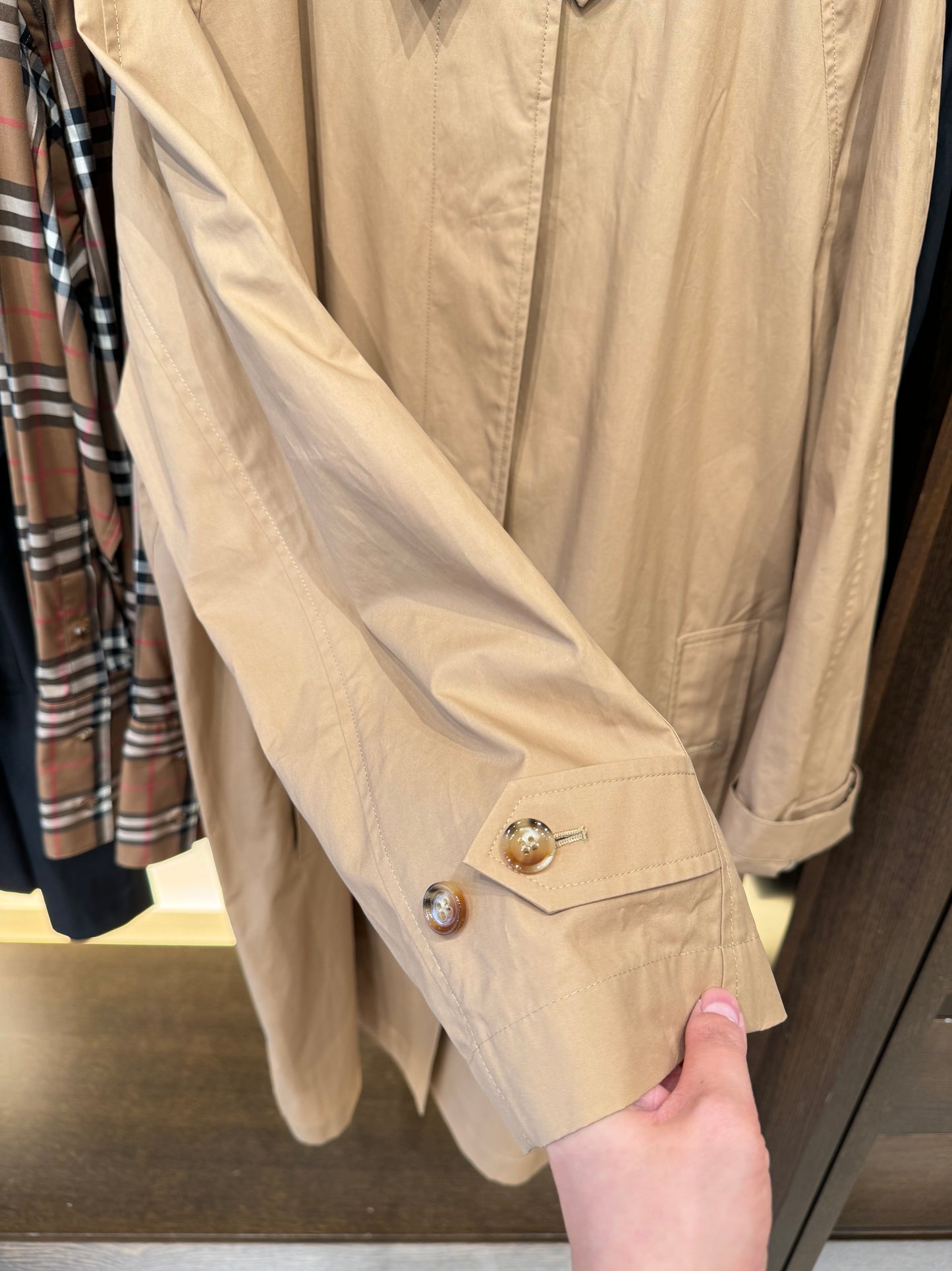 Burberry 長款風褸 Archive Beige