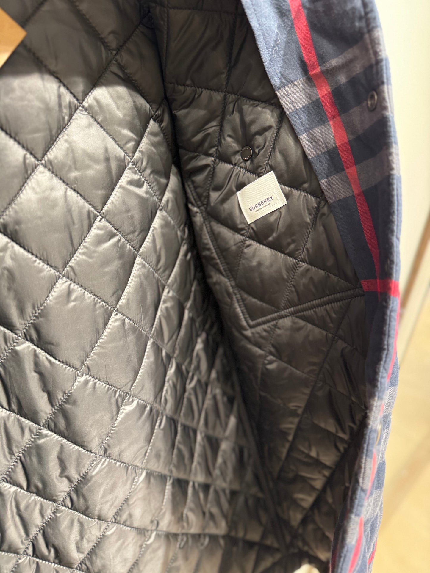 Burberry 男裝夾棉外套 Navy