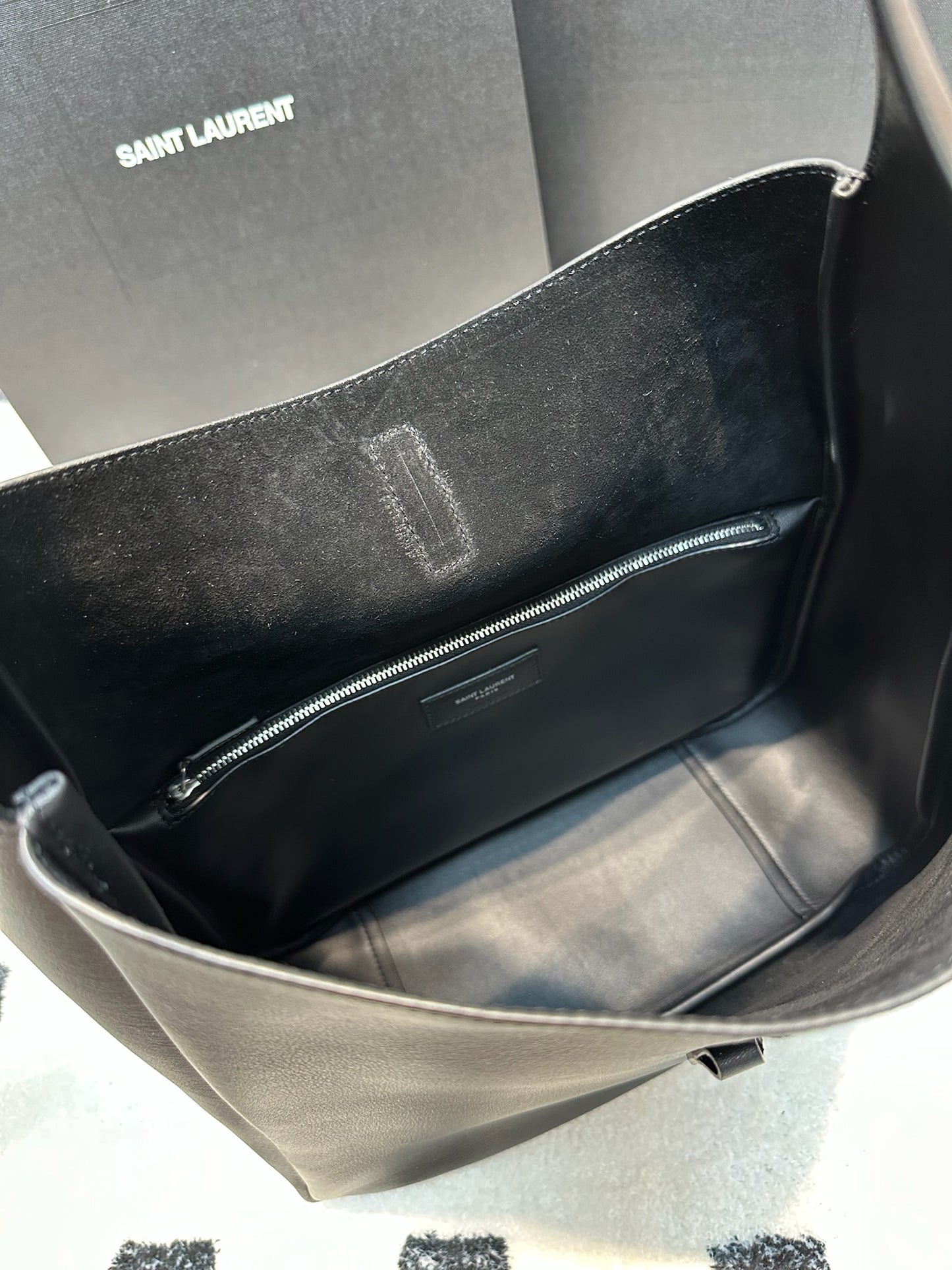 YSL Hobo 黑銀 Large