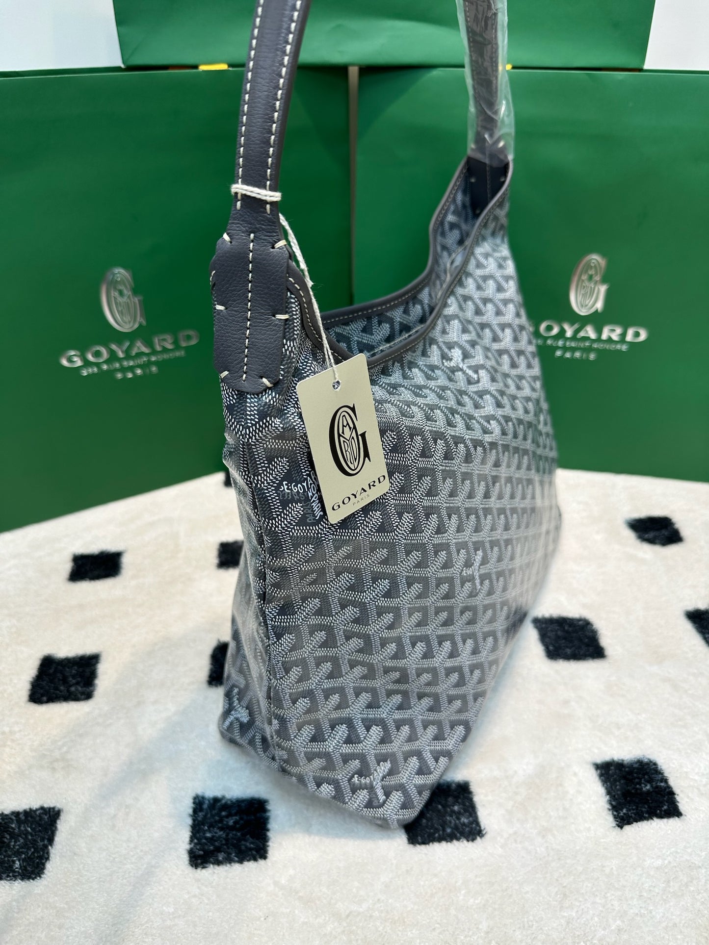 Goyard Bohème Hobo Bag Grey