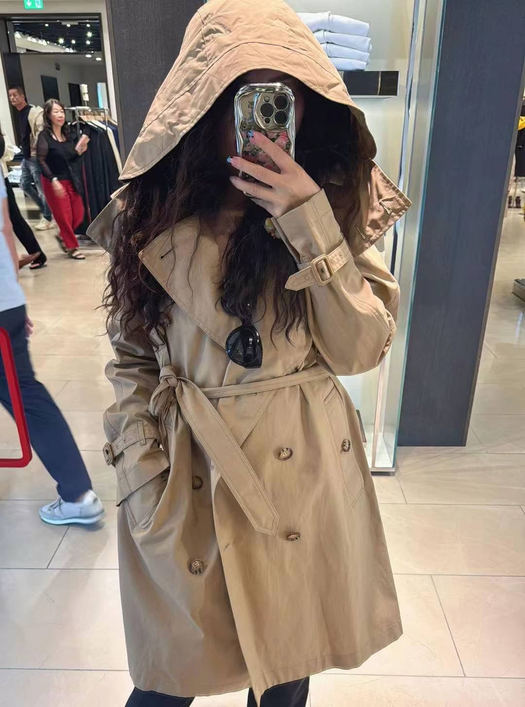 Burberry 長款風褸 Archive Beige