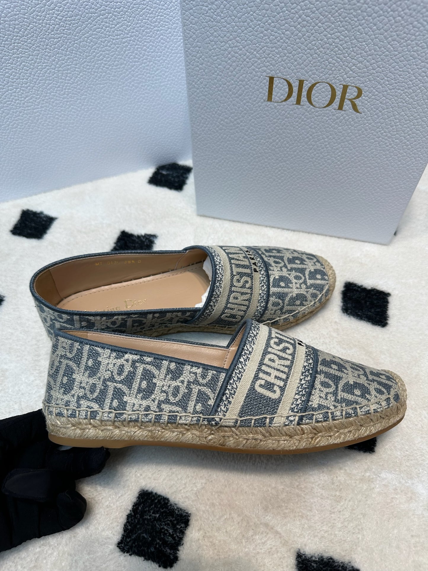 Dior Granville 麻底帆布鞋