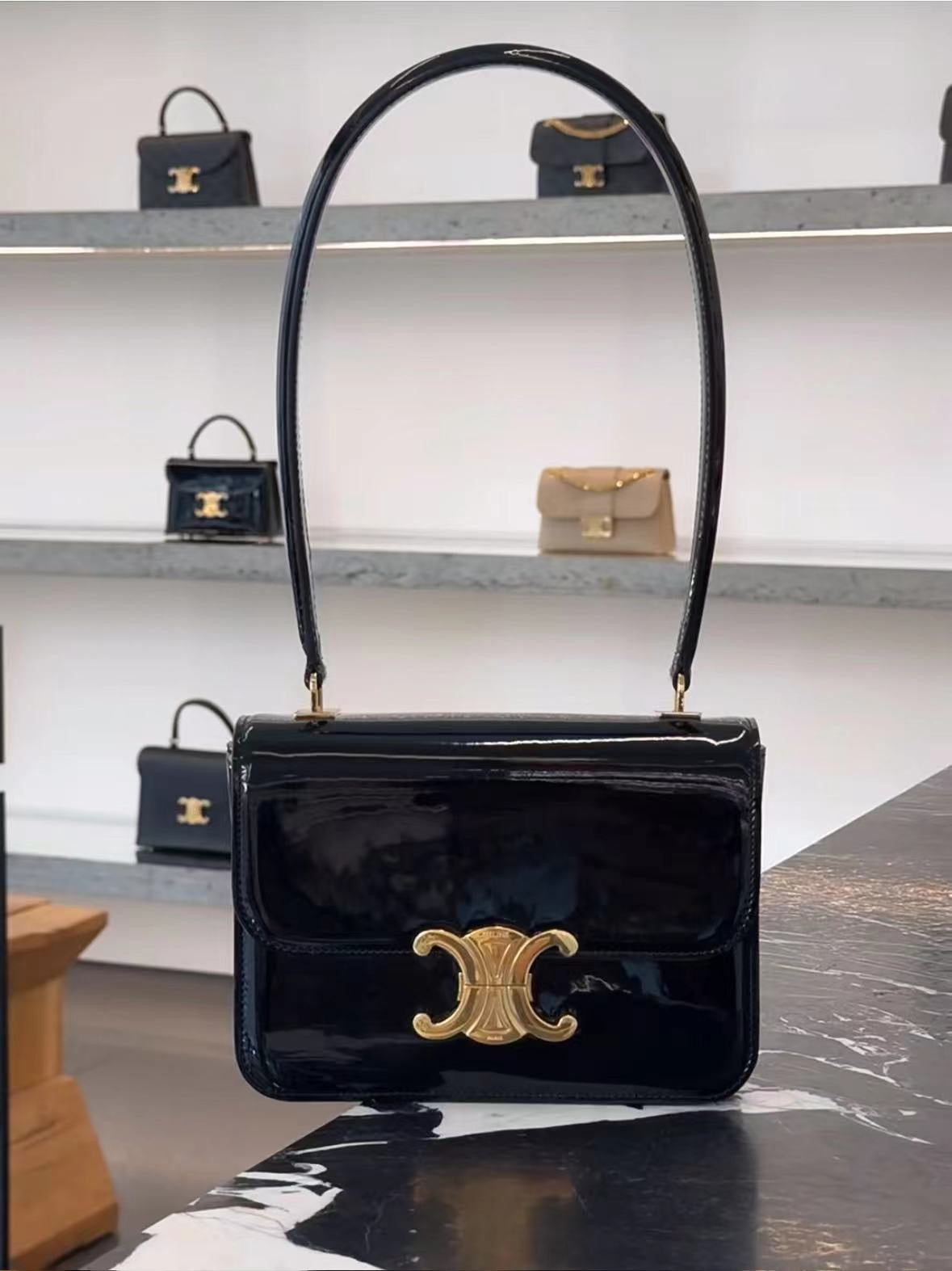 TEEN GARANCE BAG IN PATENT CALFSKIN Black