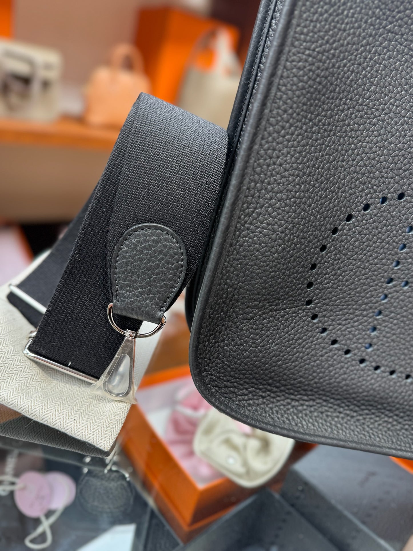 Hermes Evelyne 29 Noir PHW 黑色銀扣