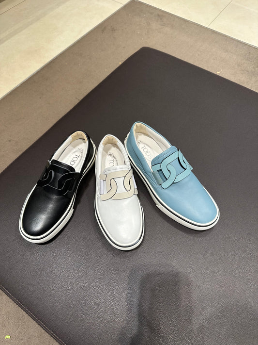 Tods 經典真皮平底鞋