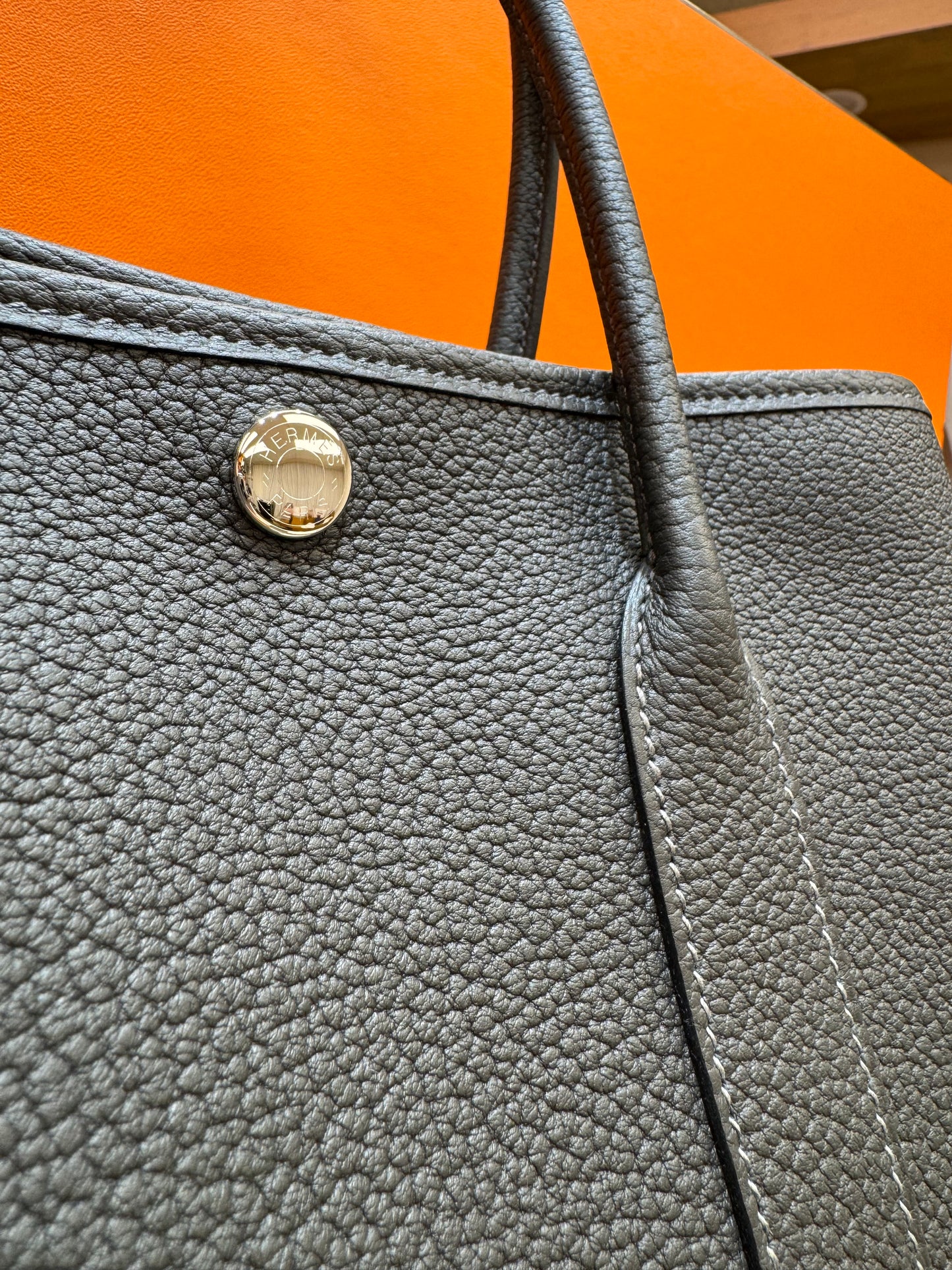 Hermes Garden Party 30 黑銅色 O0