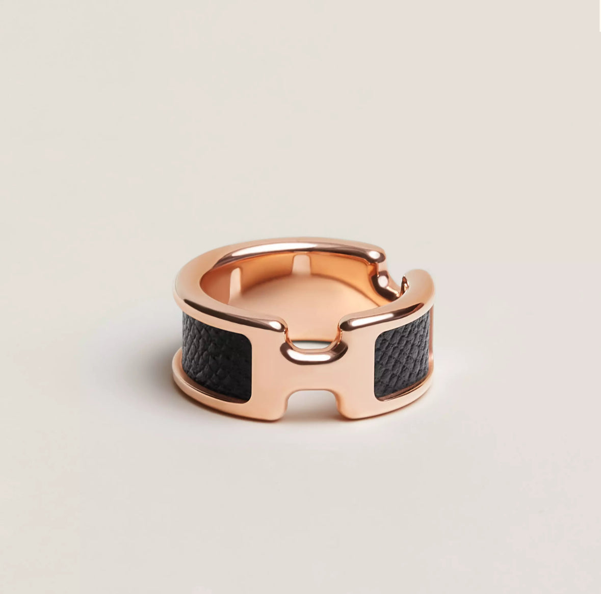 Hermes Olympe ring, small model Noir
