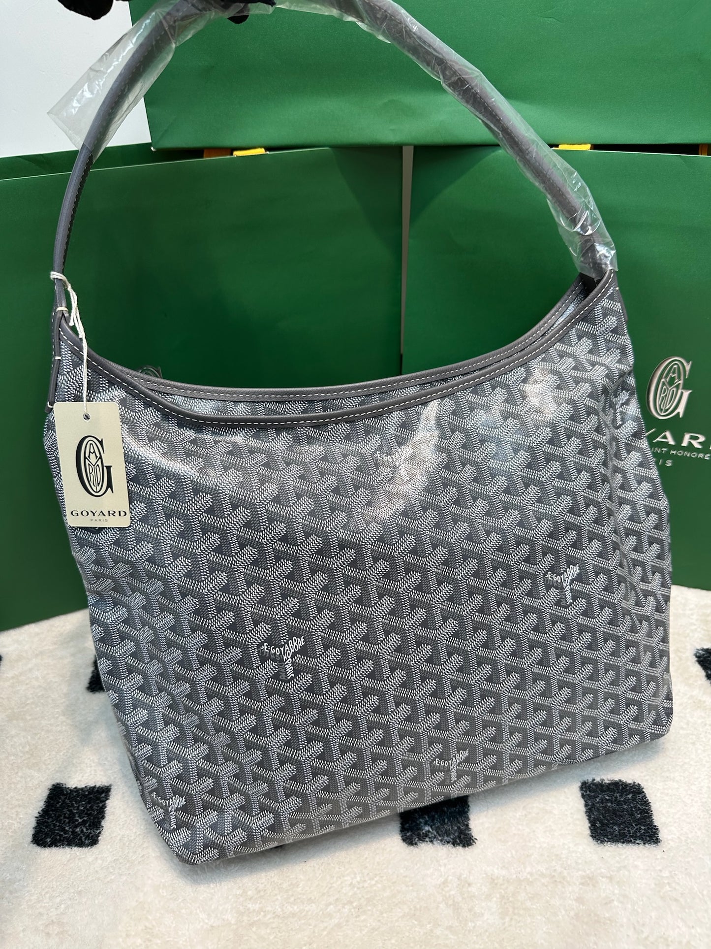 Goyard Bohème Hobo Bag Grey