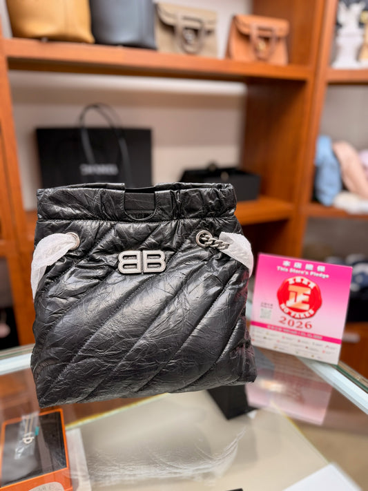 Balenciaga Crush Tote Black S