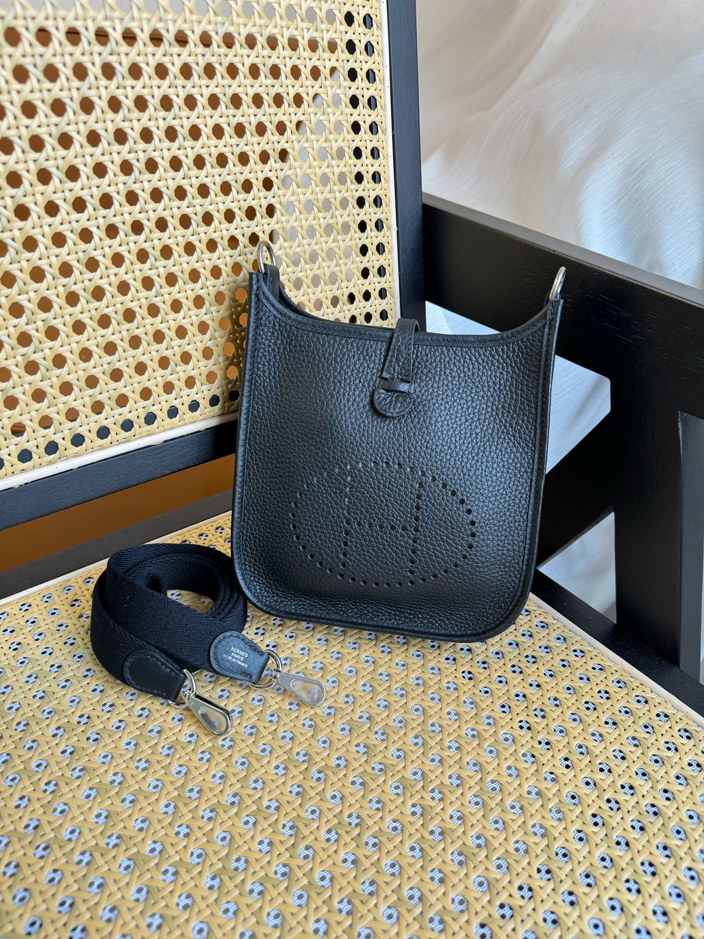 Hermes Mini Evelyne 89 Nior PHW 黑銀
