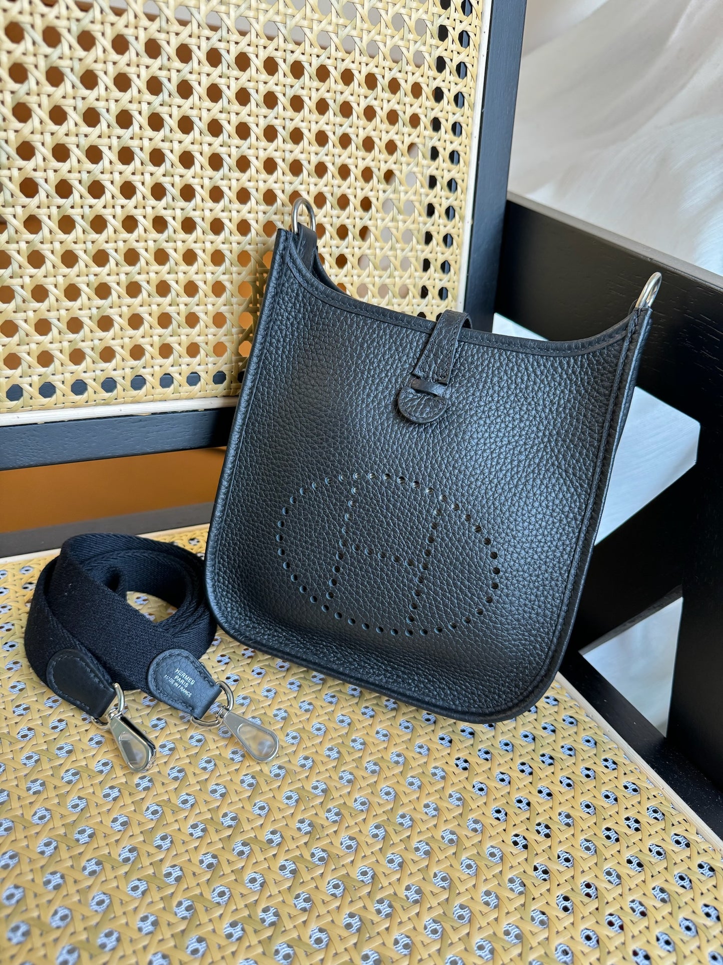 Hermes Mini Evelyne 89 Nior PHW 黑銀
