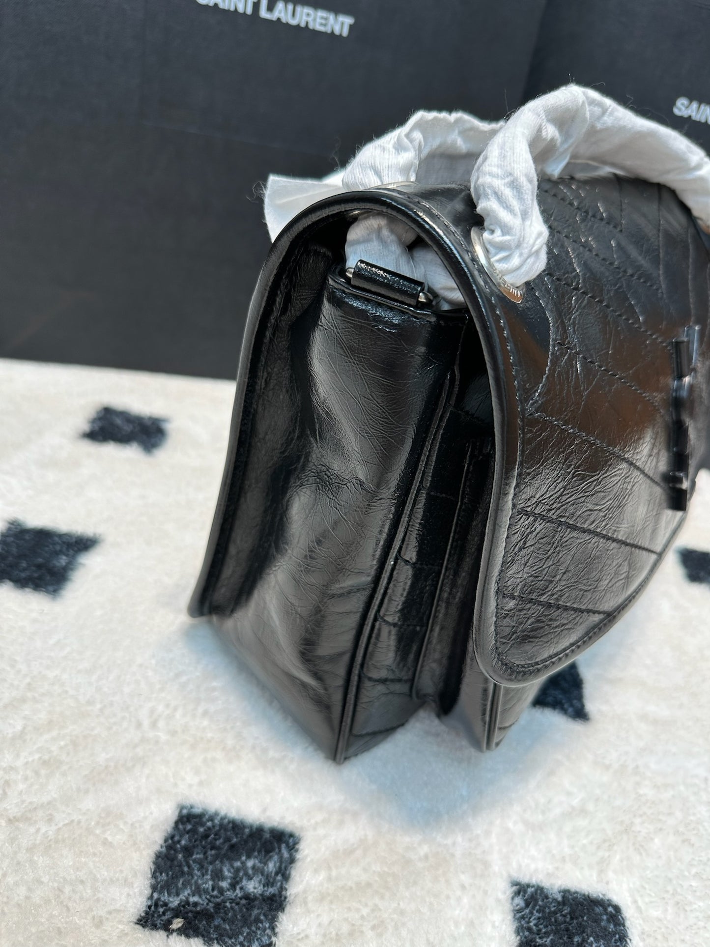 YSL NIKI MEDIUM IN VINTAGE LEATHER