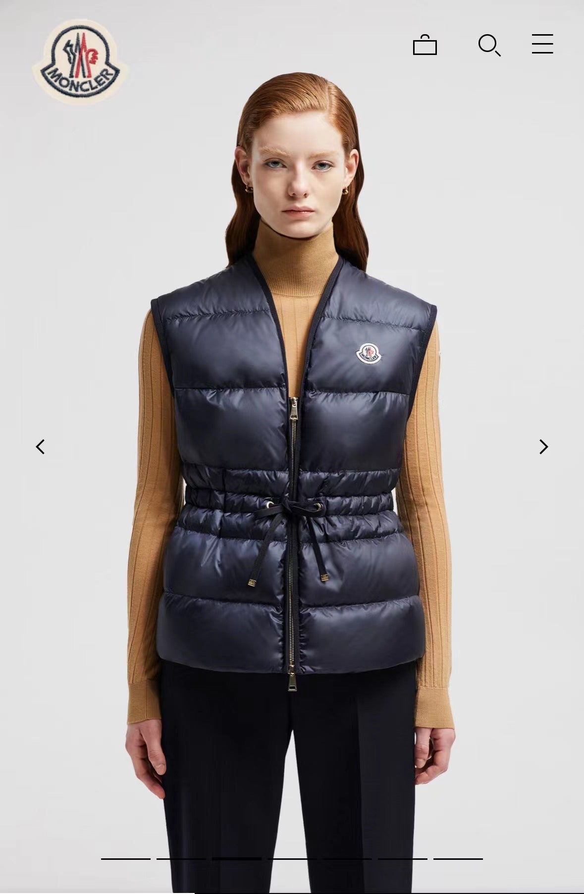 Moncler Nai Down Gilet Navy