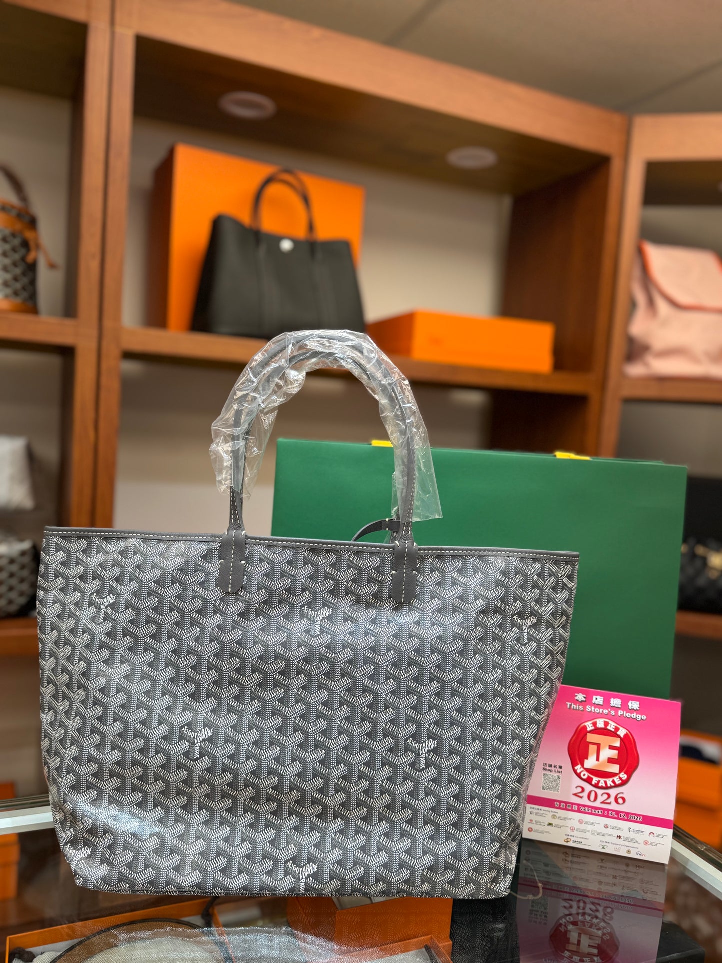 Goyard Saint Louis PM Bag Grey/Navy
