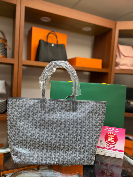 Goyard Saint Louis PM Bag Grey/Navy