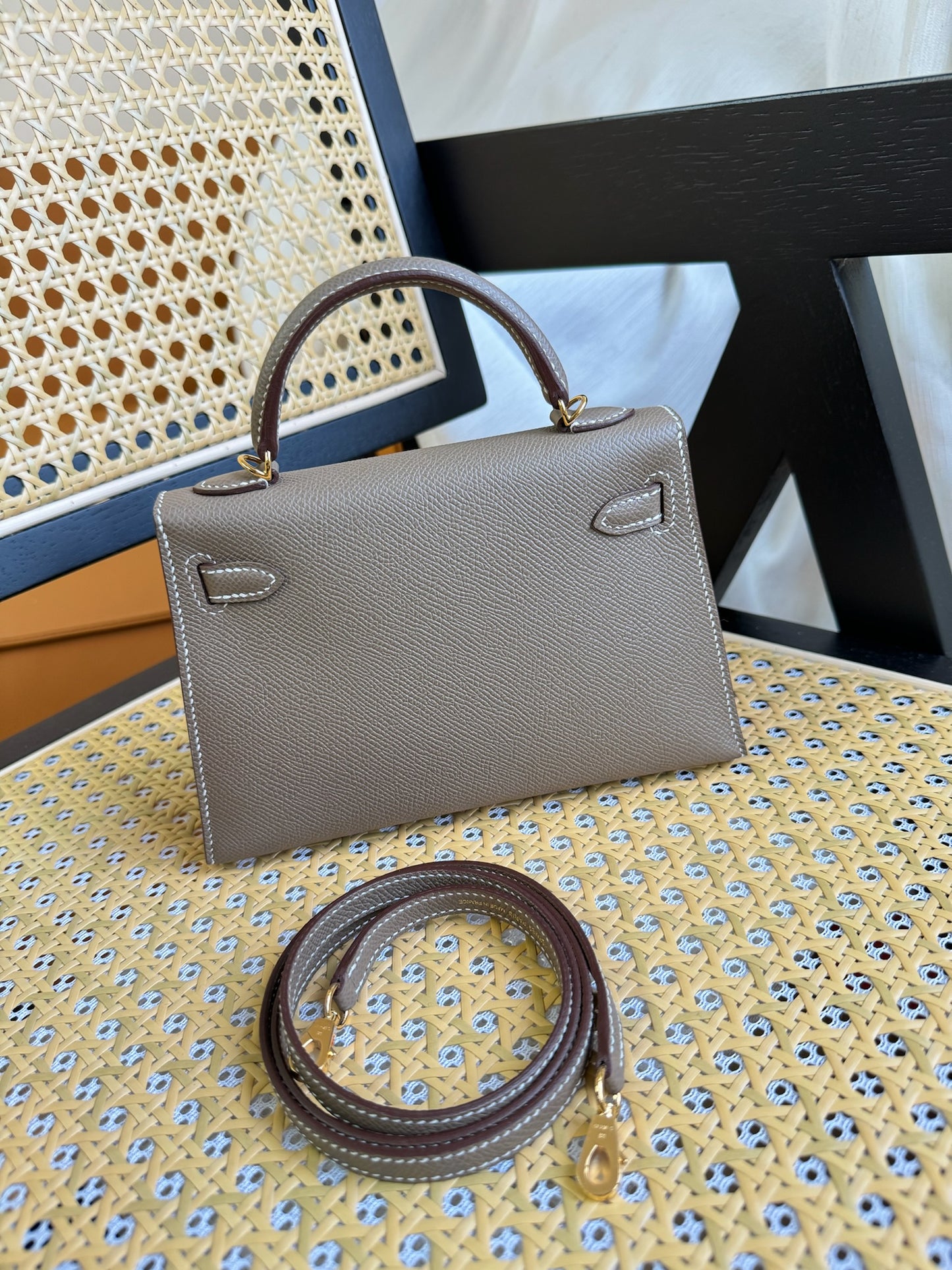 Mini Kelly 2 Etoupe GHW