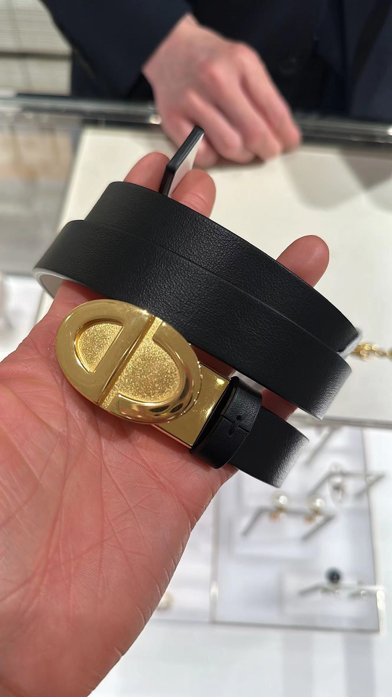 Dior Reversible Belt BLACK/WHITE