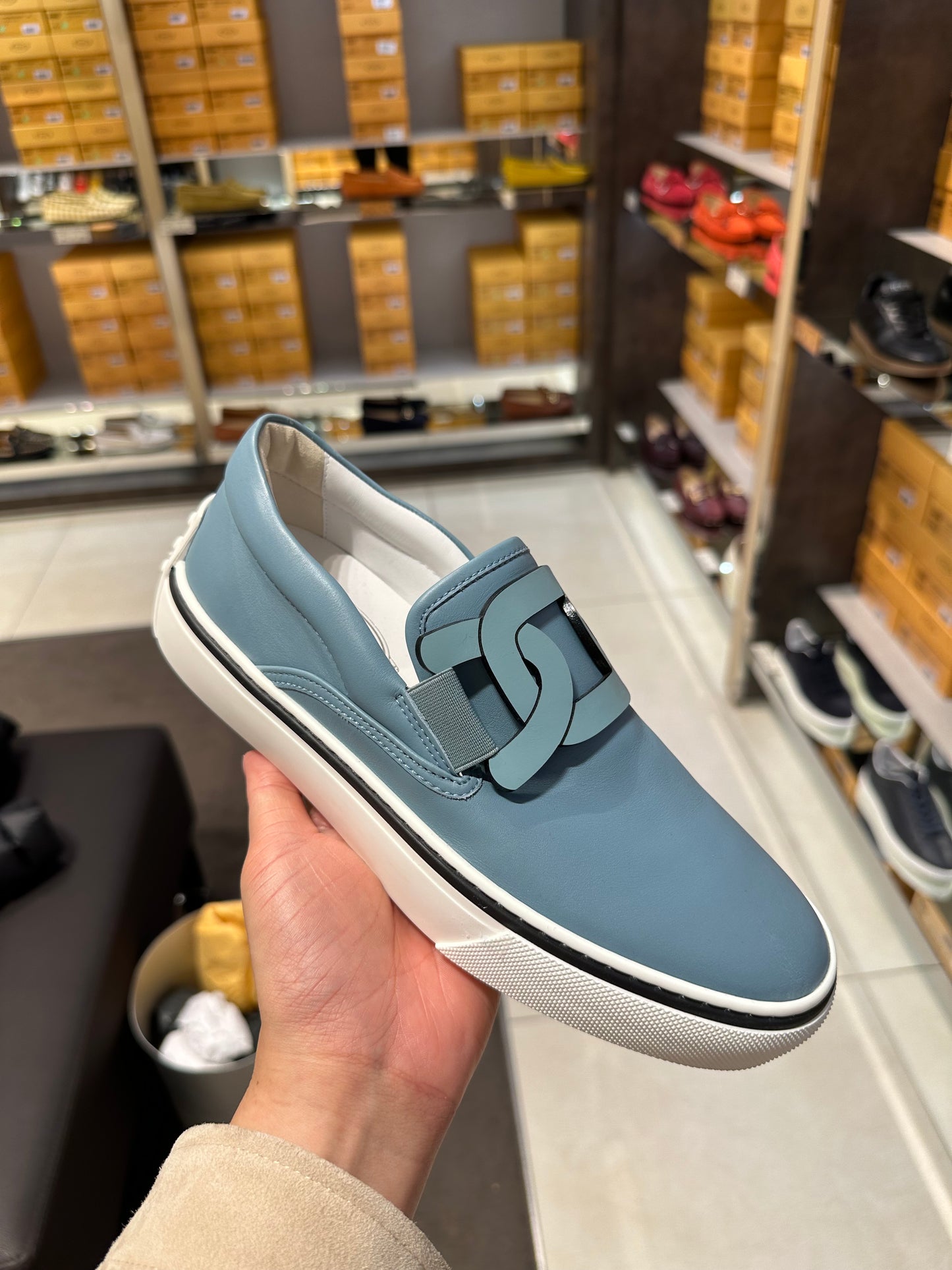 Tods 經典真皮平底鞋