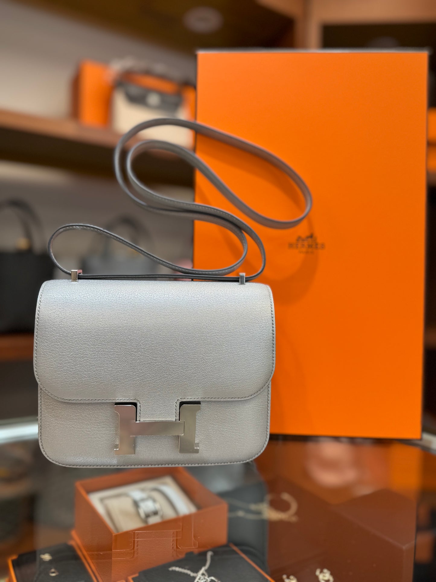 Hermes Mini Constance 鎏銀