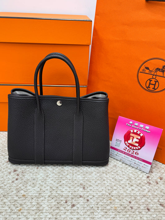 Hermes Garden Party 30 T3 棗棕色