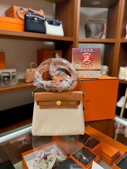 Hermes Mini Herbag Gold GHW 金色金扣