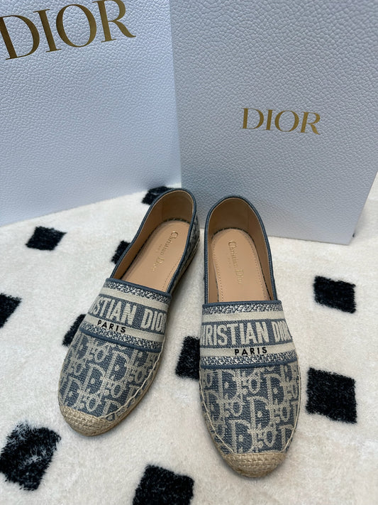 Dior Granville 麻底帆布鞋￼