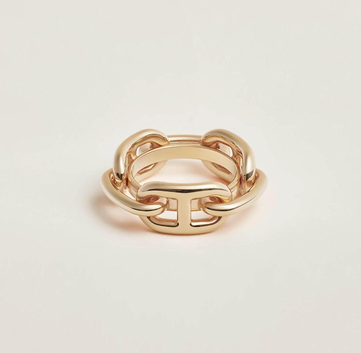 Hermes Regate scarf 90 ring Permabrass