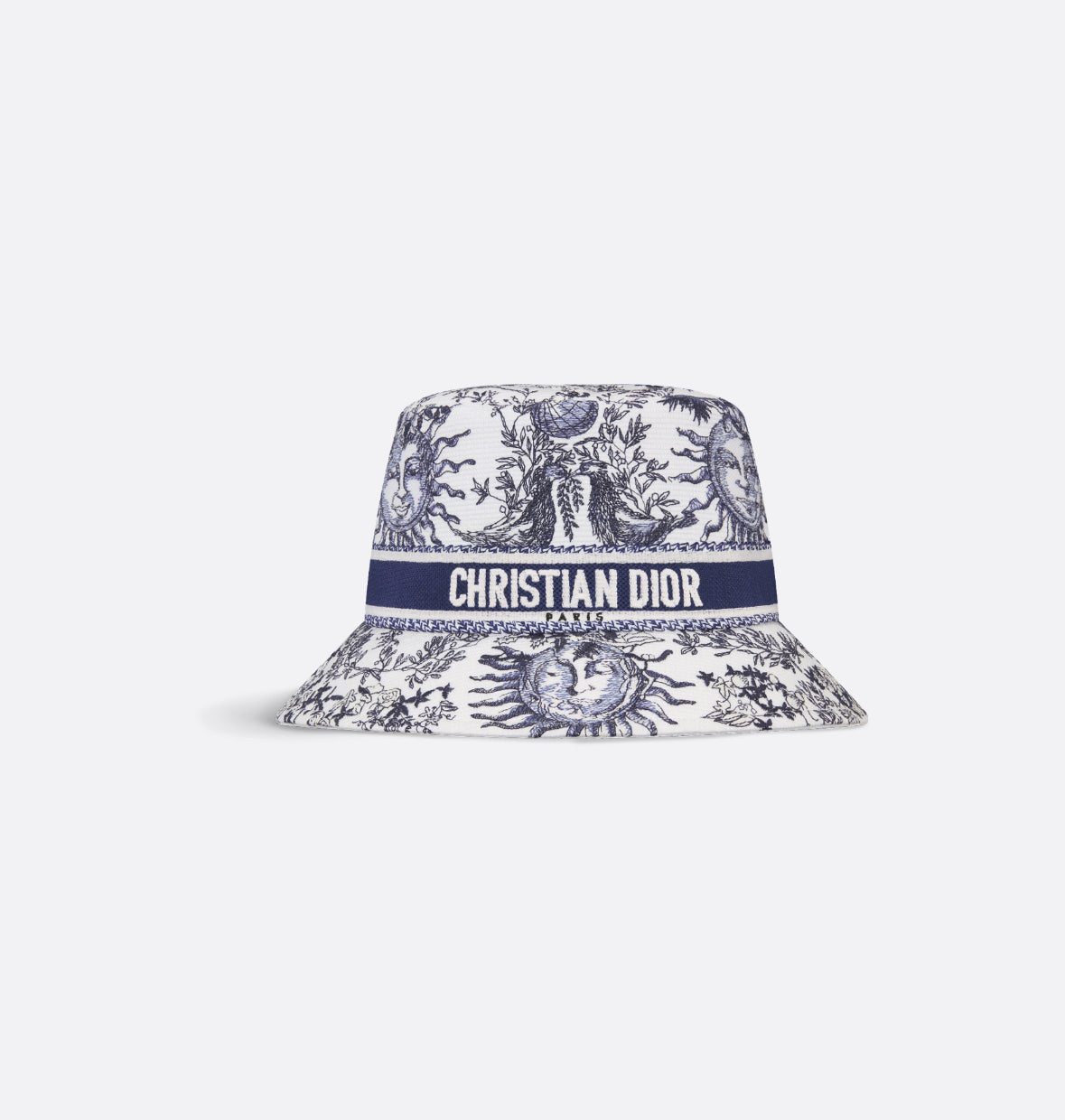 Dior D-Bobby Toile de Jouy Soleil Small Brim Bucket Hat