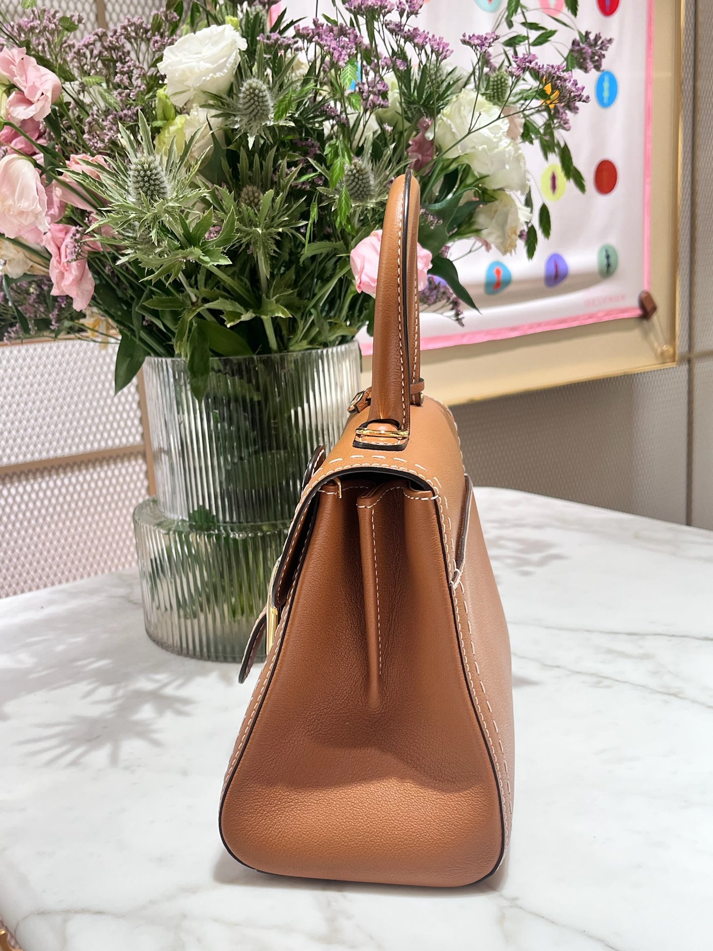 Delvaux Brillant PM Surpique Rodeo Calf