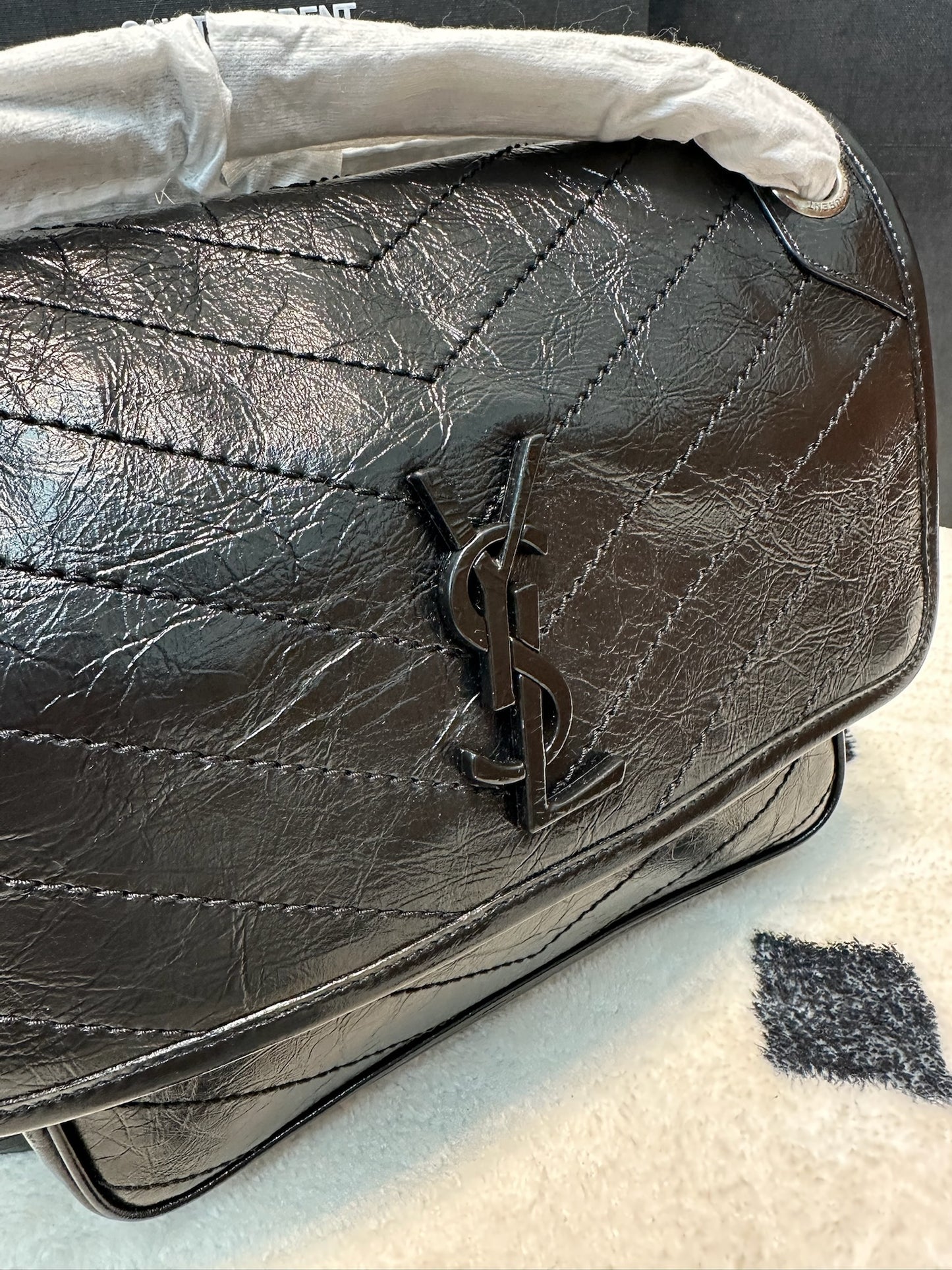 YSL NIKI MEDIUM IN VINTAGE LEATHER