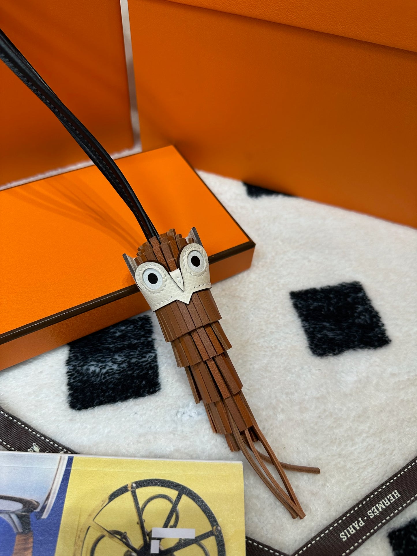 Hermes bag charm Owl Gold