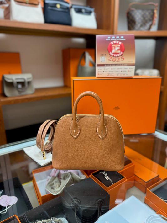 Hermes Mini Bolide Gold GHW 金色金扣