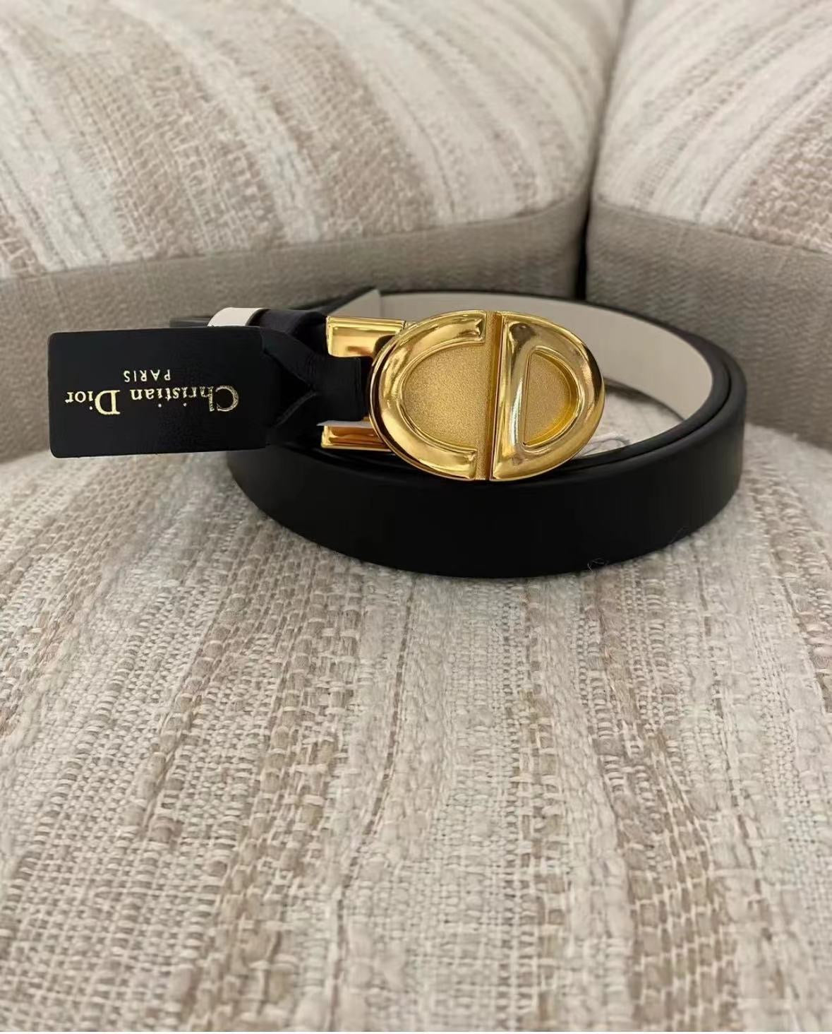 Dior Reversible Belt BLACK/WHITE