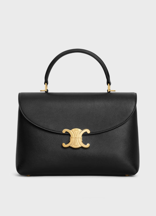 MEDIUM NINO BAG IN SUPPLE CALFSKIN BLACK