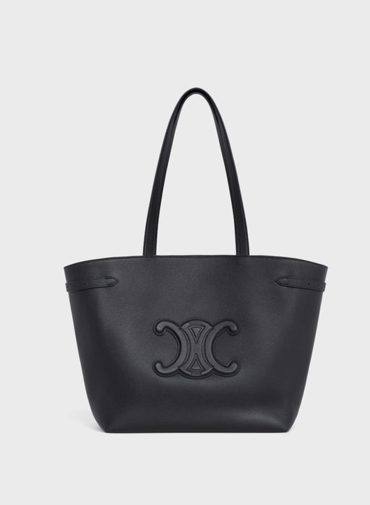 MEDIUM CABAS ANAÏS CUIR TRIOMPHE IN GRAINED CALFSKIN BLACK