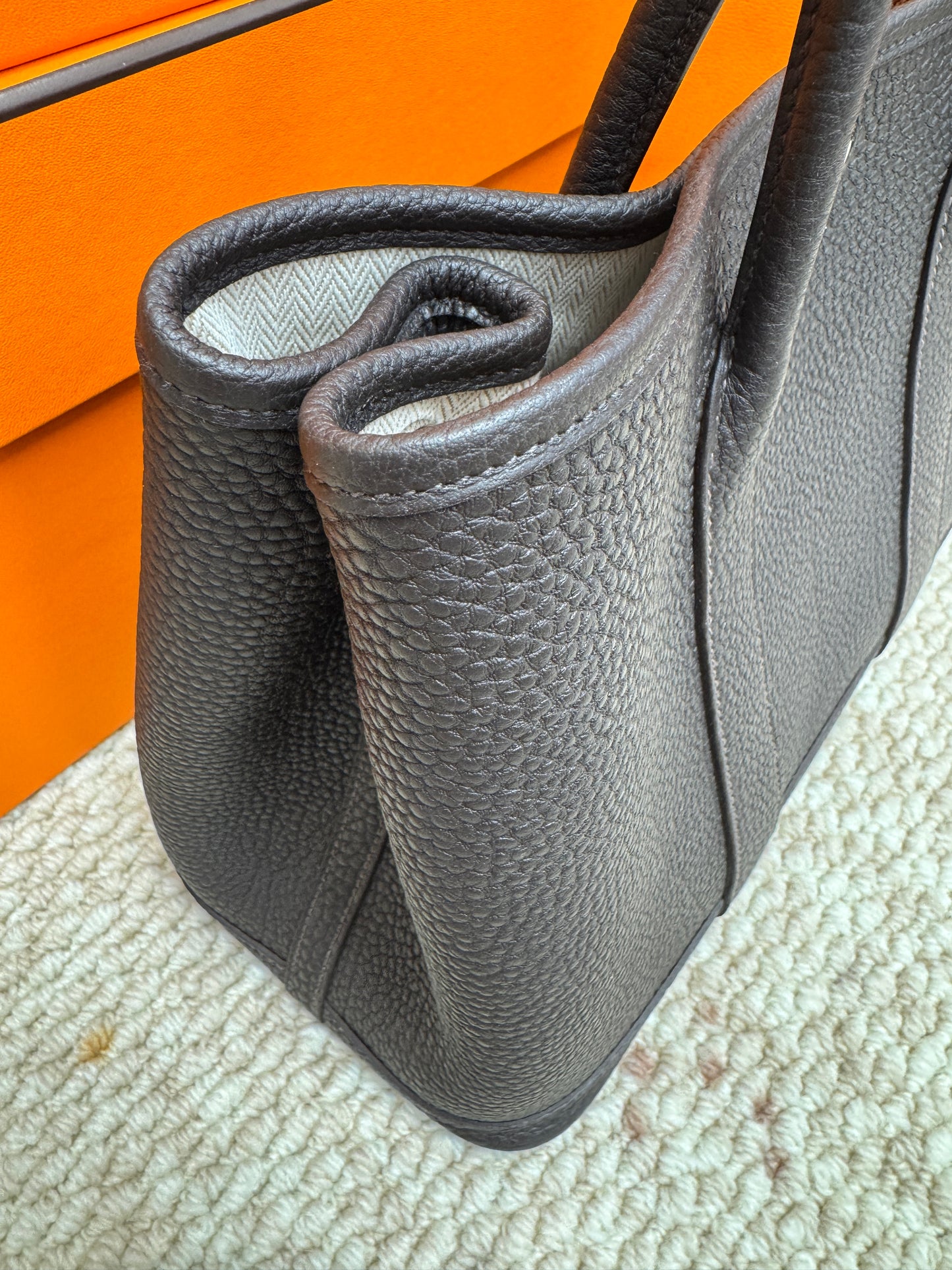Hermes Garden Party 30 T3 棗棕色