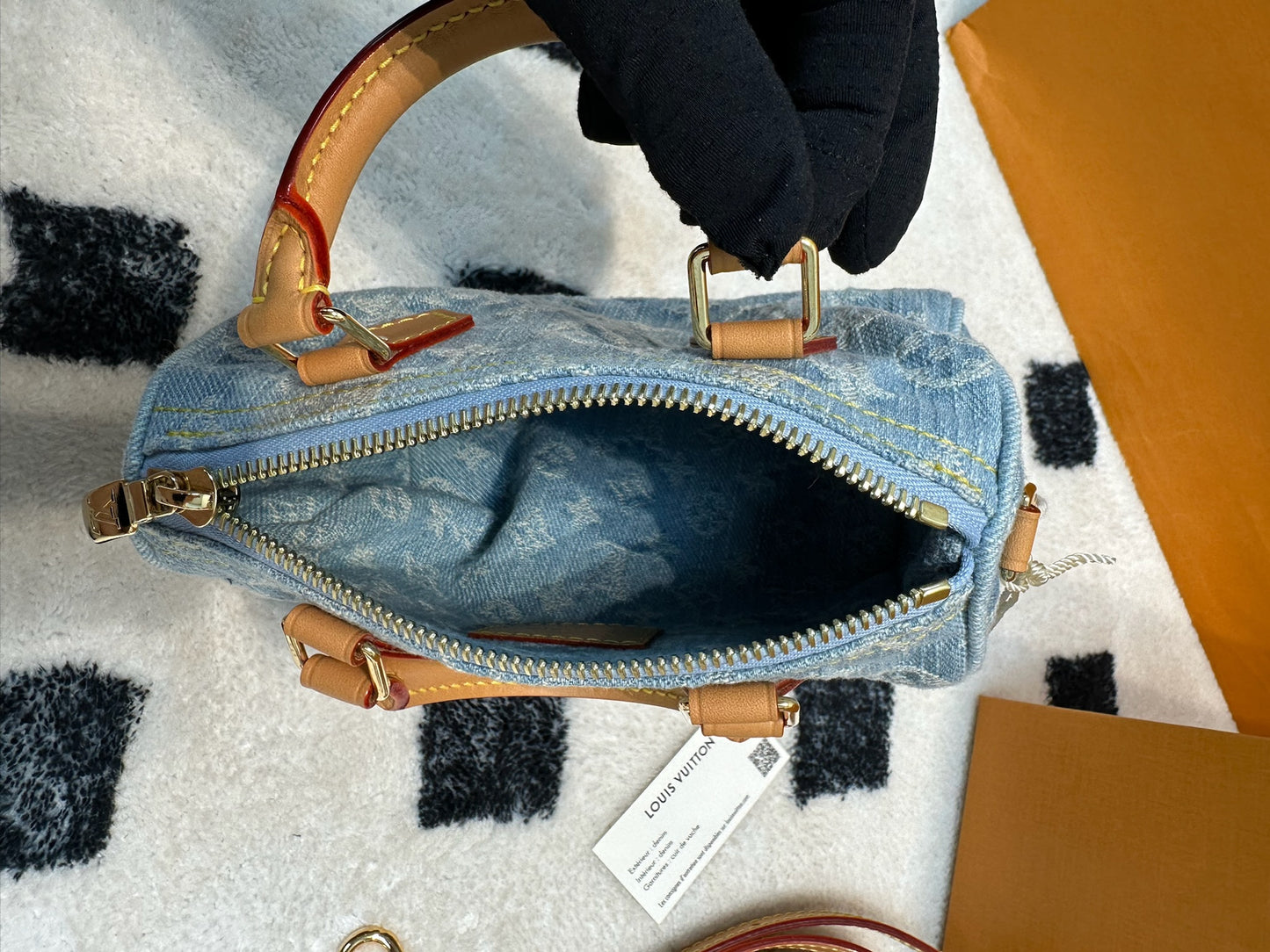 LV Nano Speedy Denim