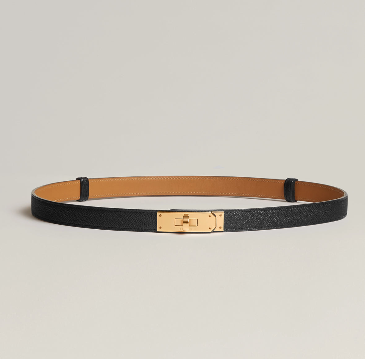 Hermes Kelly 18 belt Noir
